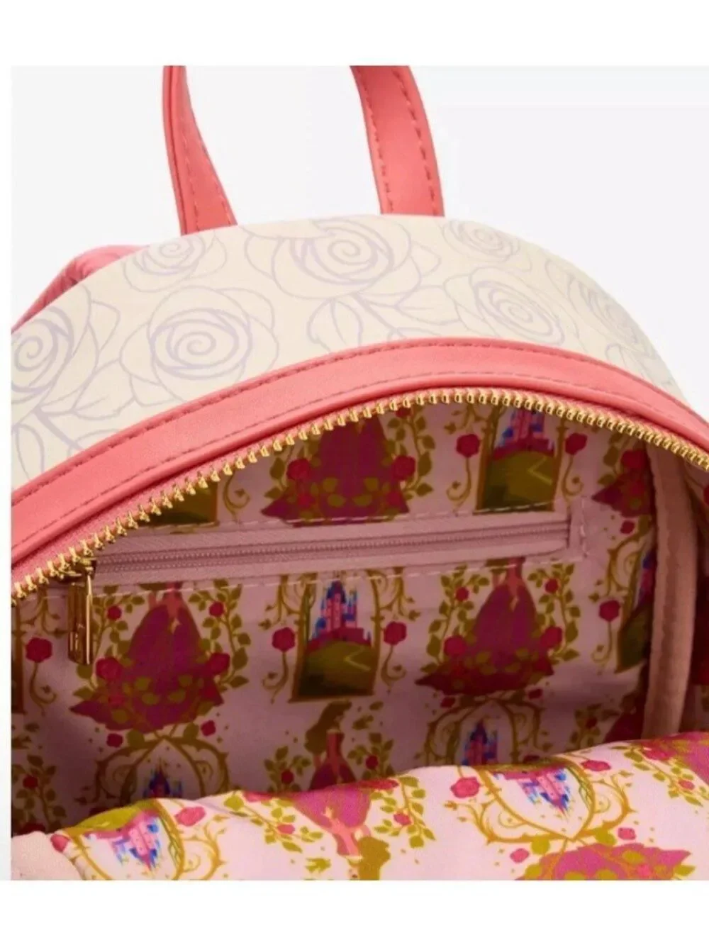 Loungefly Sleeping Beauty Mini Backpack Aurora Phillip Open Door Dream Bag NWT